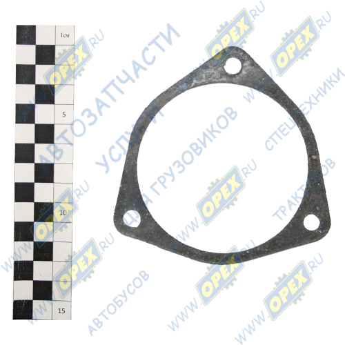 7405-1013255 Прокладка треуг. 105х110; фвнутр=85; 2отв.ф9, масл. теплооб. КАМАЗ/междуду коллек. и теплооб./; (1,0) Techno Drive